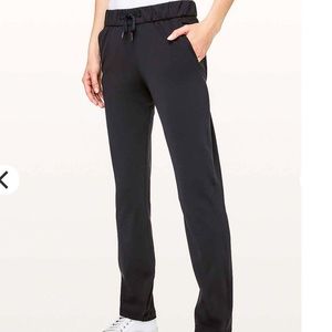 On The Fly (non-woven) full length pant 31” black sz0 Lululemon NWT